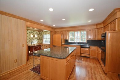 Updated kitchen features granite counter tops