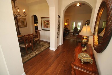 the dining room & great room.