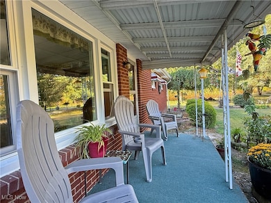 View of covered porch