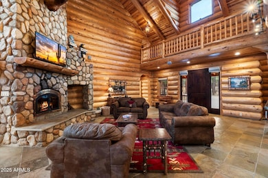 Floor-to-Ceiling Fireplace