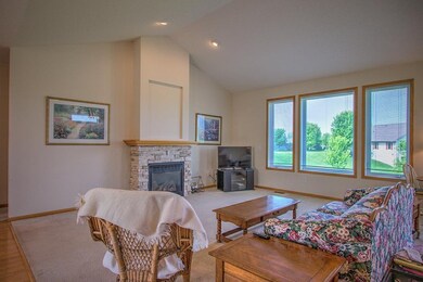 Cozy up to the fireplace in living room