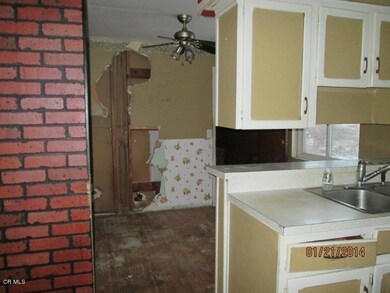 Kitchen towards eating area