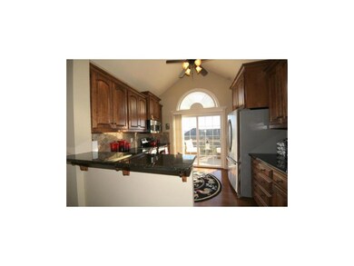 TUMBLED MARBLE BACKSPLASH...GRANITE COUNTER TOPS..