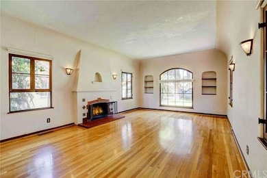 Look at this amazing living room with original har