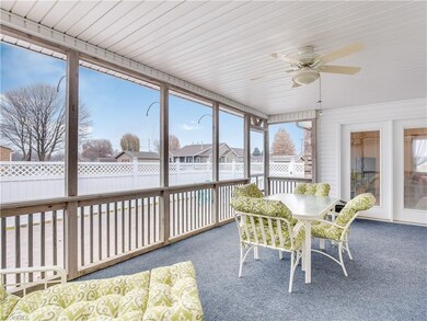 Beautiful 3 season room. Access from dining room o