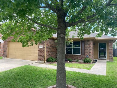 Front of home, landscaped yard. Sod