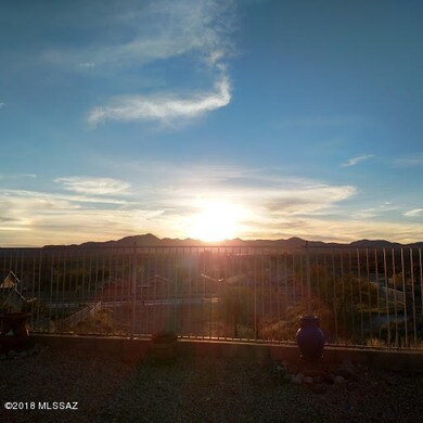 Sunset from backyard