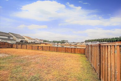 back yard with lake view