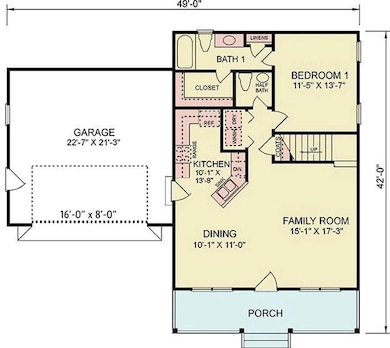 The Lisbeth FloorPlan First Floor