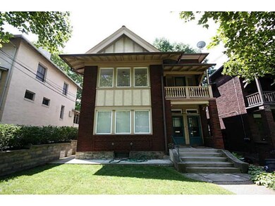 Exterior Front. The property has mature landscapin