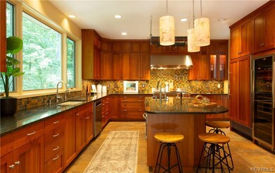 CUSTOM CHERRY CABINETS, CAMBRIA COUNTERS