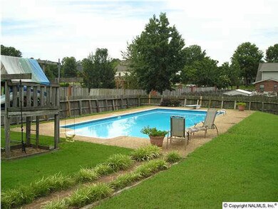 Back yard pool with great landscaping