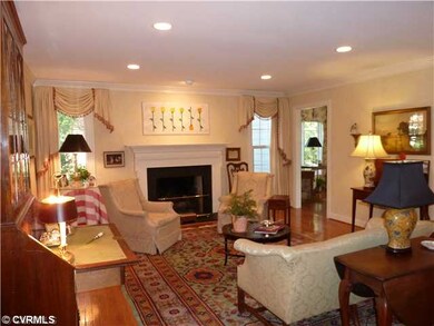 Living Room - Fireplace has gas logs.