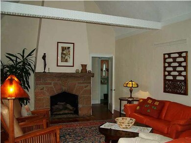 Massive family room with valuted ceilings, beams, 