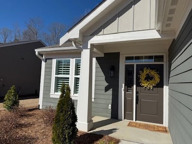 Inviting covered front porch