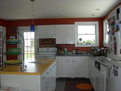 Great kitchen with door to the deck...