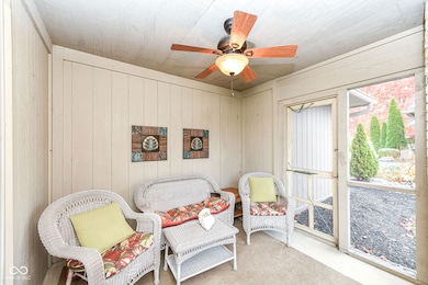 Relax on your screened in porch.