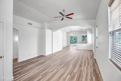 family room into kitchen from front door