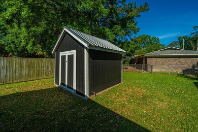 Rear shed house view