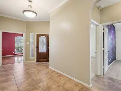 A tiles entryway will invite you in.