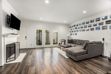 Courtyard is off the living room