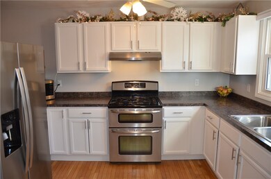 Lots of cabinets for storage and lots of counter s