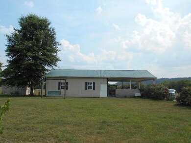 Side view of the garage. Super nice plus a two-car