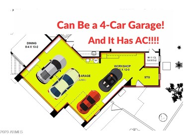 Can Be A 4-Car Garage!