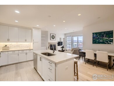 This penthouse unit has a wonderful open floorplan.