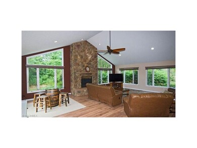 Spacious great room with a stone gas fireplace, ca