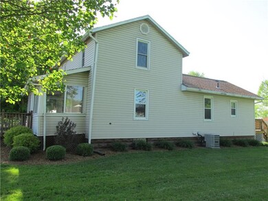 Side view of the property