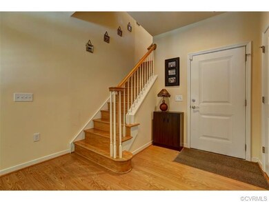 View of foyer entry, garage access. This level has
