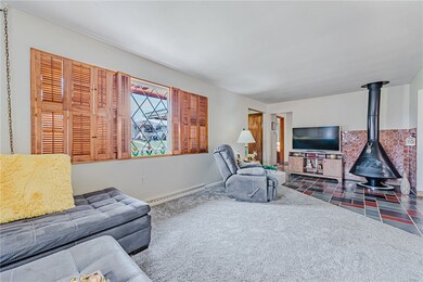 Gas fireplace in living room