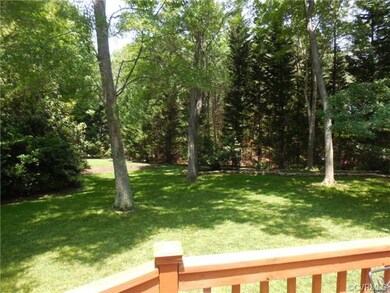 View of private back yard from sprawling primary d