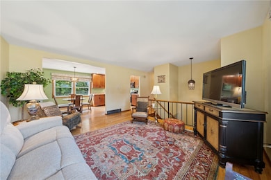 Entertain seamlessly with the living room connecting to the dining room and kitchen