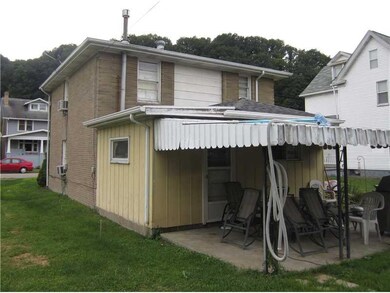 Exterior Back. Rear view of the front duplex