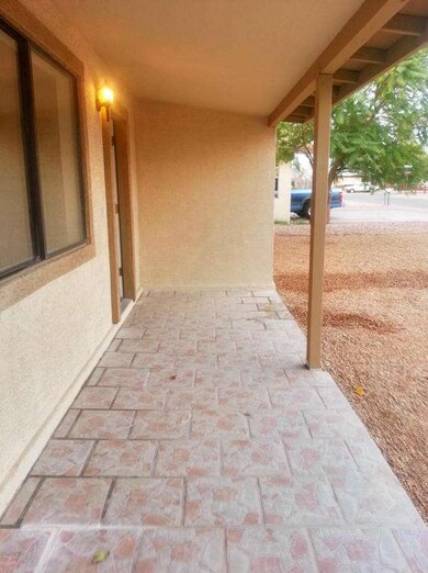 Apache front walkway