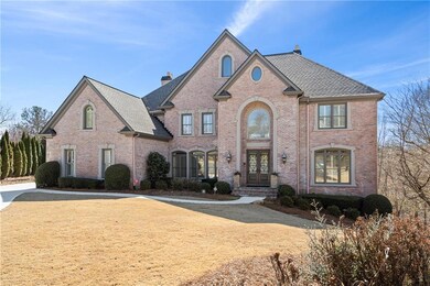 View of front facade featuring french doors, a chi