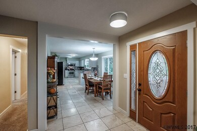 Welcoming foyer - to the left is the family room w