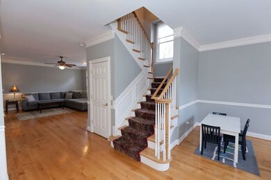 Welcoming and Open Foyer with view of switch back 