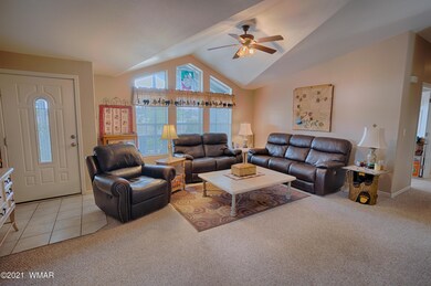 Living room from fireplace