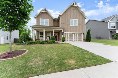 Craftsman house featuring board and batten siding,