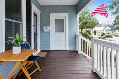 Cozy up on the front porch to visit with your neig