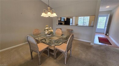 Dining area open to kitchen providing easy enterta