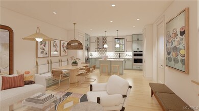 Rendering of open floor plan
