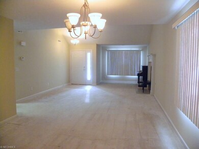 View from the kitchen to the front entry
