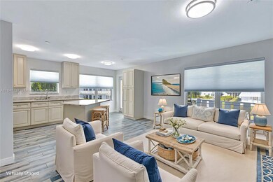 Virtually stagged living room