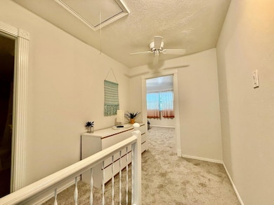 Bright second floor hallway can work as home offic