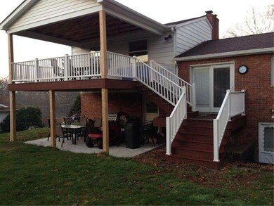 Back of house a brand new Amish built composite co