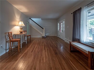 This well lit space has been freshly painted with 